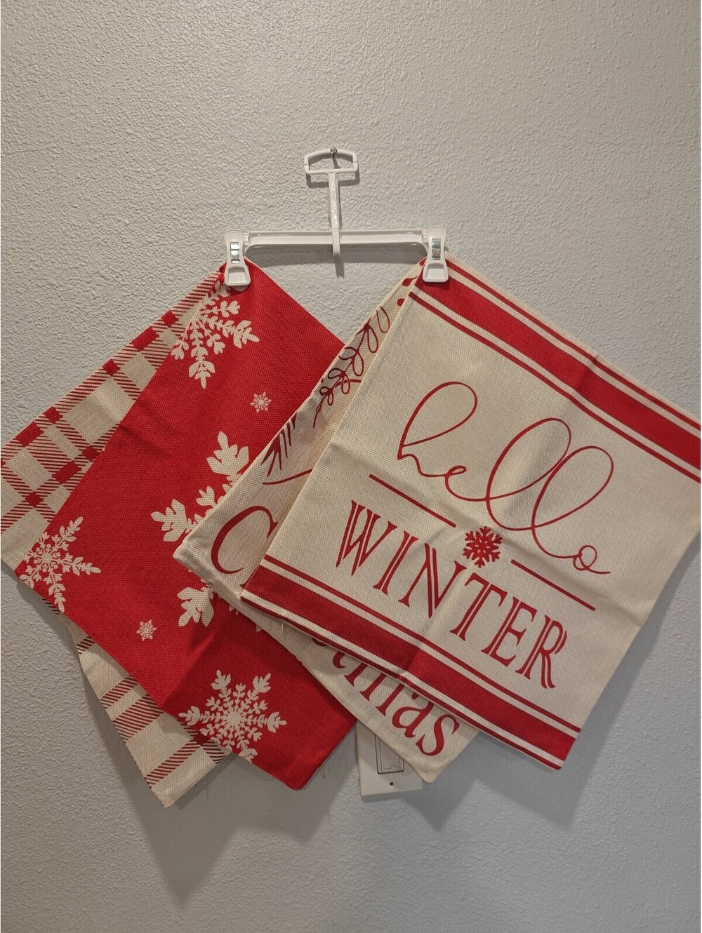 Set of 4 Holiday Themed Decorative Pillow Covers